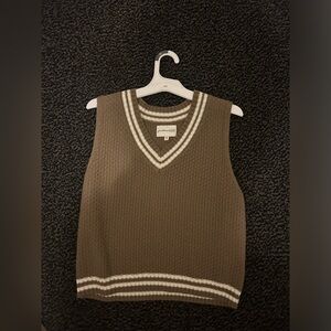Freshman Brown V-Neck Sweater Vest